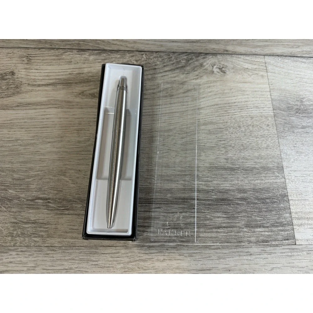 Parker Jotter Stainless Steel Chrome Trim Ballpoint Pen Black Ink